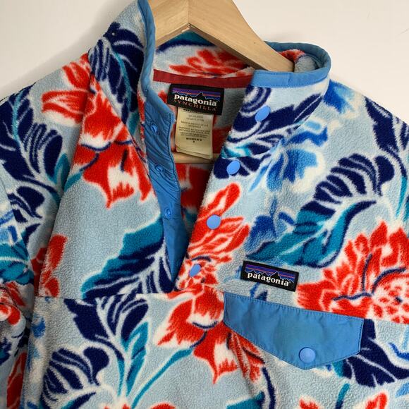 Patagonia Synchilla Snap-T Fleece Pullover Hawaiian Manoa Dusk Blue Small Rare - Picture 6 of 16